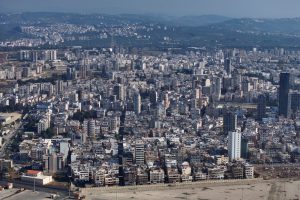 Havadan çekilmiş bir görüntü, Suriye’nin batısındaki Tartus liman kentini gösteriyor.
